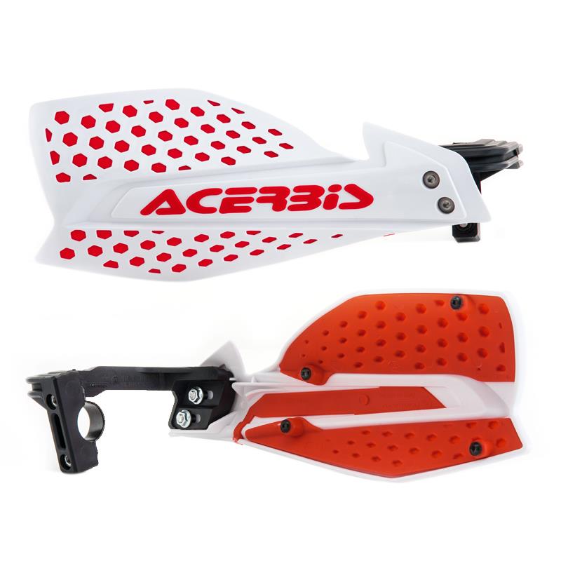 Acerbis X-Ultimate MX Handguards Kit White Red Honda CRF 450 R US 2013 - 2016